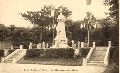 CPA Saint Aubin On Sea the War memorial Militaria