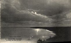 CPA Luc sur Mer la greve au clair de lune