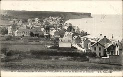 CPA Arromanches Vue prise du haut de la Rue de la Batterie