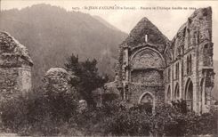 CPA St Jean d' Aulph Ruincs of the Abbey founded in 1094
