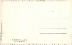 CPA Thonon Les Bains Lake Montriond