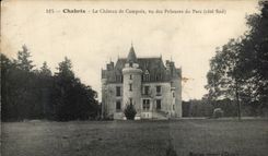 CPA Chabris Le Chateau de Campoix vu des Pelouses du parc