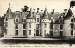 CPA Env De Tours St Avertin Castle of Cange Principal Frontage