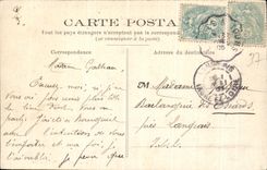 CPA L'Ile Bouchard St maurice L'Entree du Chateau du Temple