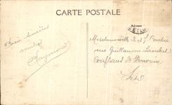 CPA St patrice La Facade du Chateau de Rochecotte et le Cedre