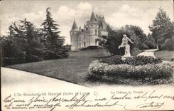 CPA L'Ile Bouchard Saint Maurice la chateau du Temple