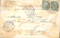 CPA L'Ile Bouchard Saint Maurice la chateau du Temple