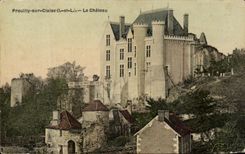 CPA Preuilly sur Claise Le chateau (carte toilee)