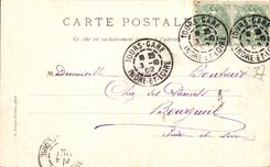 CPA Environs de Chinon Chateau du Coudray Montpensier Vaches