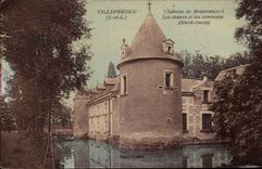 CPA Villeperdue Chateau de Boisbonnard Les douves et les Communs