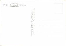 Castillo MODERNO de la TARJETA de Azay la cortina