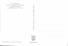 TARJETA MODERNA Chenonceaux el castillo en costoso