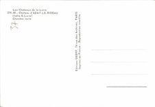 Castillo MODERNO de Loire ch4ateau de la TARJETA de Azay la cortina