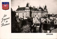 Castillo MODERNO de LLe Langeais de la TARJETA