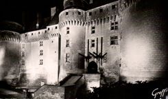 CPSM en los langeais de Touraine el castillo ilumina Ralisation Compagnie de las lamparas