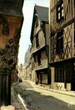 MODERN CARD Touraine Tours Old houses street of the Exchange