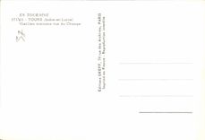 MODERN CARD Touraine Tours Old houses street of the Exchange