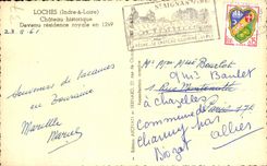 CPA Loches Chateau historique Devenu residence royale en 1249