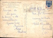 Colores de CPSM y Lumiere de Francia el valle de Loire el castillo de los jardines de Langeais y del quiosco