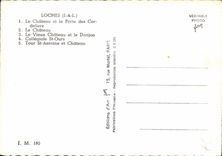 CPSM Loches Le Chateau et la Porte des Cordeliers Le Chateau Le Vieux Chateau et le Donjon Collegiale St Ours Tour St