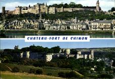MODERN CARD Castle Fort De Chinon