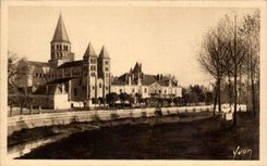 CPA Paray Monial the Basilica of the Sacring Heart