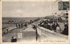 Playa de CPA Dieppe y Terrasse del casino