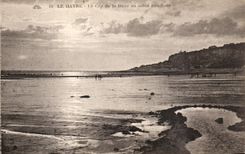 CPA Le Havre Le Cap de la heve au soleil couchant