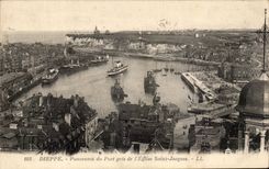 Panorama de CPA Dieppe del puerto tomado del santo Jacques de I Eglise