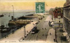CPA Le Havre Perpective sur la Jetee