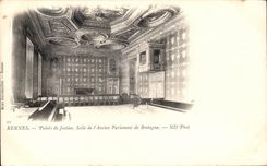 CPA Rennes Palais de Justice la Salle des Pas Perdus de Bretagne
