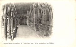 CPA Abbaye du Mont Saint Michel La Marveille Le Lavatoirum