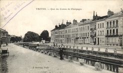CPA Troyes Quay of the Counts de Champagne