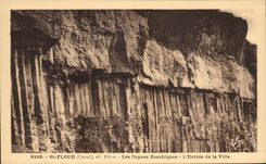 CPA St Flour Basaltic Organ Entrance of the City