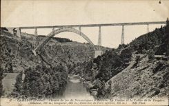 CPA Garabit Chemin de fer de Neussargues a Beziers Le Viaduc et la Valle de la Truyere