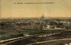 CPA Moulins View taken Plate of co Catherine (chart toilee)