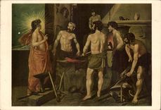 CPA Fucina Di Vulcano Velazquez Galeria LED prado Madrid