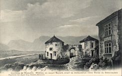 CPA Environs De Grenoble Chateau Au Naquit Bayard Avant Sa Restauration Vallee Du Gresivaudan 