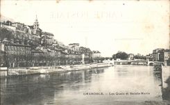 CPA Grenoble Les Quais et Sainte Marie