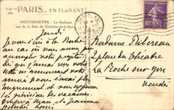 CPA Montmartre the Basilica seen of the Street of the Knight of the Bar