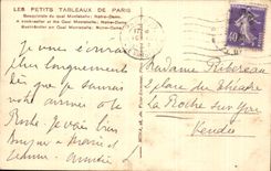 CPA Petis Tableaux De Paris Secondhand bookseller of the quay Montebello Notre Dame