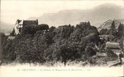 CPA Grenoble Le chateau de Bonqueron et le Moncherrotte