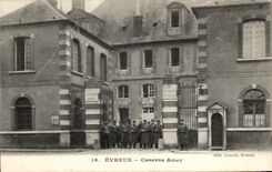 CPA Evreux acuartela Amey Militaria