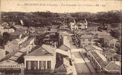 CPA Arcachon Vue d'ensemble vers le Casino