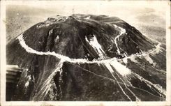 CPA the Summit of the puy of Dome and its automobile road seen of avoin
