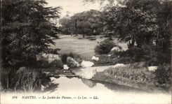 CPA Nantes the Botanical garden the lake