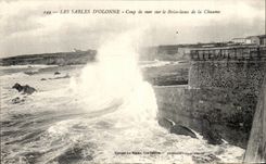 Inflamacion pesada del d'Olonne de los Sables de CPA en la lamina de la brisa de la paja