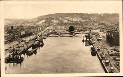 CPA Rouen the Seine and the Dimension Sainte Marie Boats