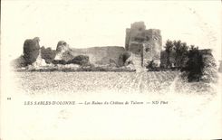 Ruinas del d'Olonne de los Sables de CPA de Chateau De Talmon