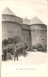CPA Brest La Porte Du Chateau Soldats Militaria